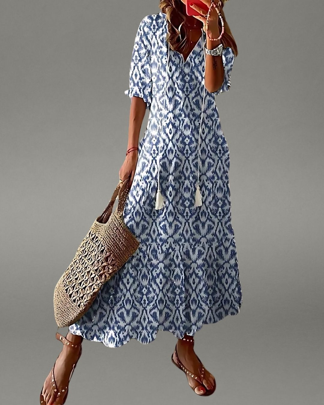 Lyra - Boho Tummy Coverage Dress