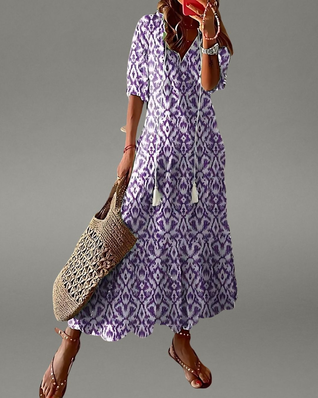 Lyra - Boho Tummy Coverage Dress